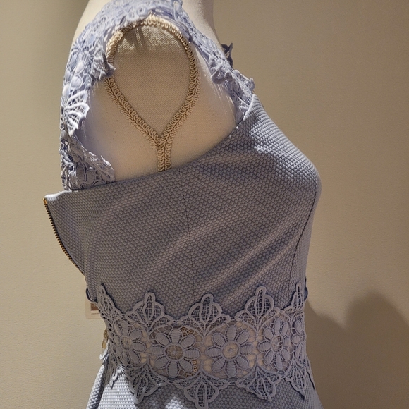 🖤 TED BAKER BABY BLUE LACED SUMMER DRESS - Picture 8 of 13
